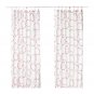 IKEA Vinter 2016 Drapes CURTAINS Red White Xmas Garland TAB TOP 2 Panels