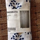 IKEA ANGSRUTA Blue White Floral Leaf FABRIC SHOWER CURTAIN Bathroom ÄNGSRUTA