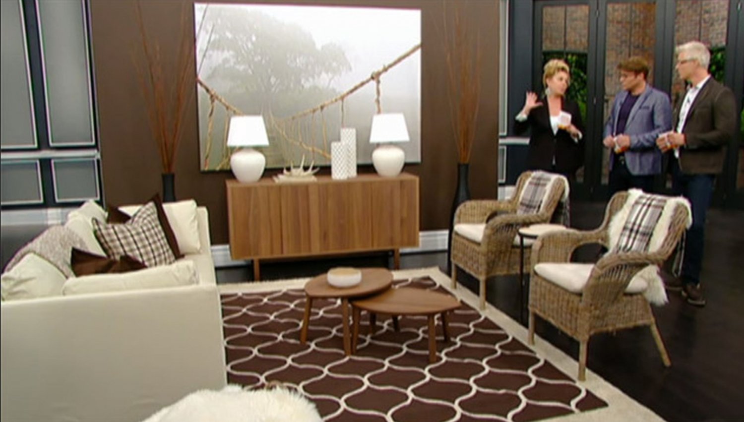 IKEA Premiar JUNGLE JOURNEY WALL ART Print HUGE Canvas TREE Bridge