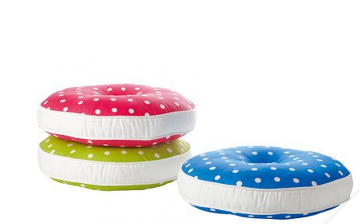 IKEA Gronska CUSHION Accent Pillow RETRO PINK Round POLKA DOT Grönska