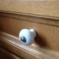 IKEA Lindsdal Drawer KNOB Handles Cabinet Pulls WHITE PORCELAIN 1 3/16" Classic