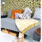 IKEA Sallskap Fabric Material DOGS Stripes 3.25 Yd SÃ�LLSKAP Gold Gray Yellow Pre-cut