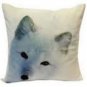 IKEA Blodlilja Cushion COVER Pillow Sham  20" x 20" ARCTIC FOX White Blue Chalet Nature Xmas Vinter