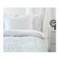 IKEA Ofelia Vass WHITE Pleated QUEEN Full Double DUVET COVER and Pillowcases Set