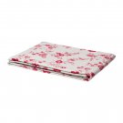 IKEA Inbjudande TABLECLOTH Red White Cotton Floral Retro Dot Design OBLONG Fabric