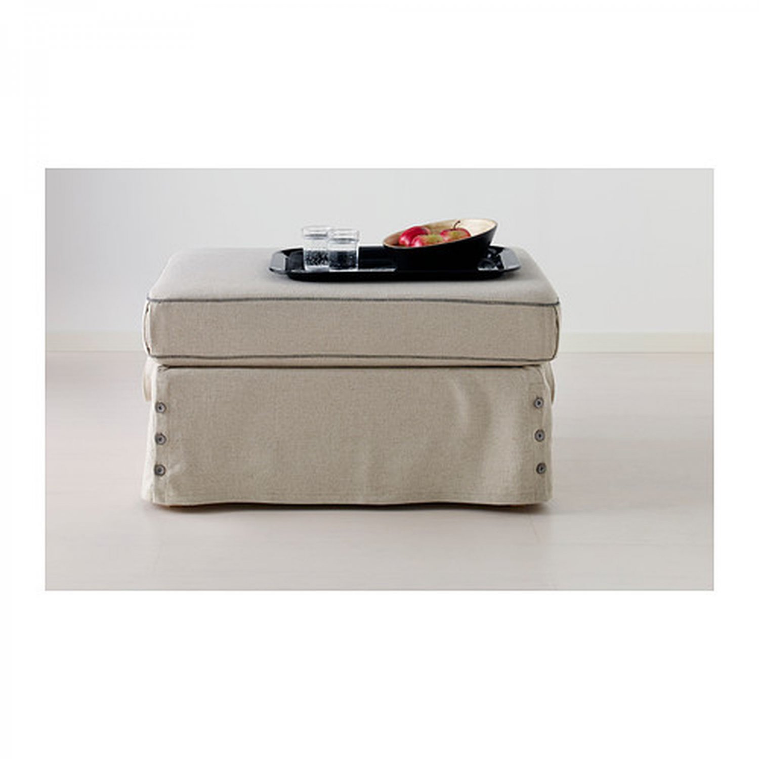 IKEA EKTORP Armchair and Footstool Ottoman COVERS Chair Slipcovers