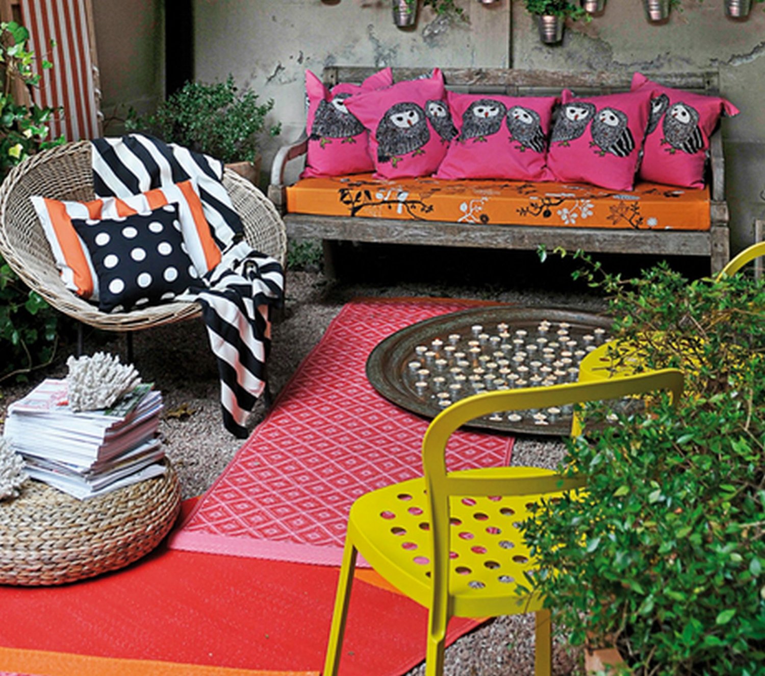 IKEA GULORT OWL Cushion COVER Pillow Sham PINK Black WHITE 20" x 20" GULÖRT