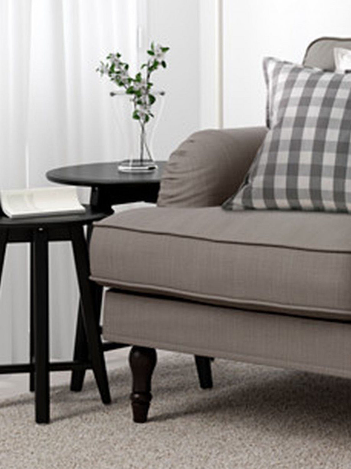 IKEA Stocksund 3.5 Seat Sofa SLIPCOVER Cover NOLHAGA GRAYBEIGE Gray