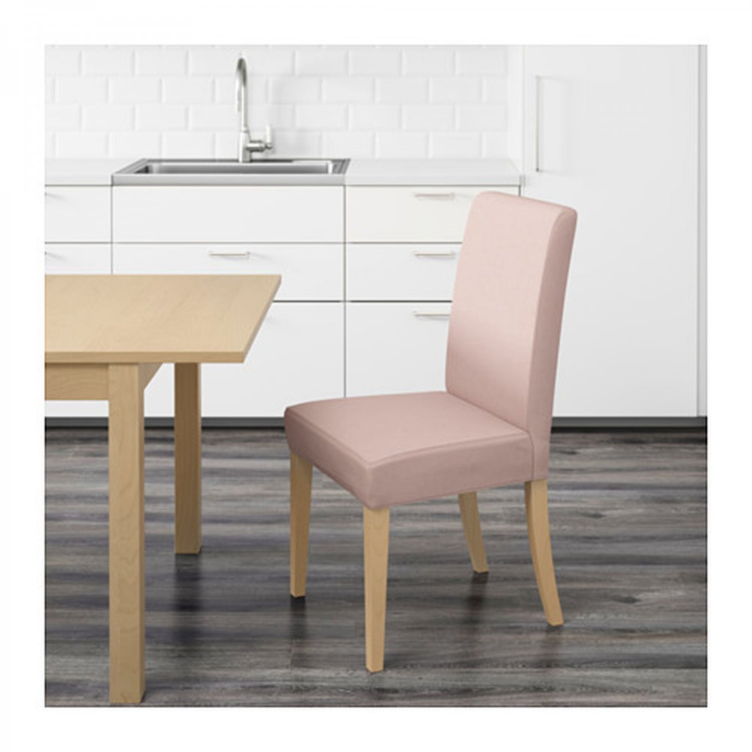 IKEA Henriksdal Chair SLIPCOVER Cover 21" 54cm GUNNARED LIGHT PINK Pale