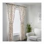 IKEA Ingmarie CURTAINS Drapes LINEN Blend Floral Scandinavian Country Colonial Romantic