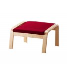 IKEA Poang POÄNG Footstool CUSHION DANSBO MEDIUM RED Ottoman Cover Xmas