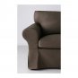IKEA Ektorp Armchair and Footstool COVERS Slipcovers JONSBODA BROWN Chair Ottoman Covers New