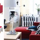 IKEA Karlstad Armchair w add-on Chaise SLIPCOVERS Chair Loungue COVERS Sivik PINK RED Watermelon