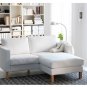 IKEA Karlstad Armchair w add-on Chaise SLIPCOVERS Chair Loungue COVERS Sivik PINK RED Watermelon