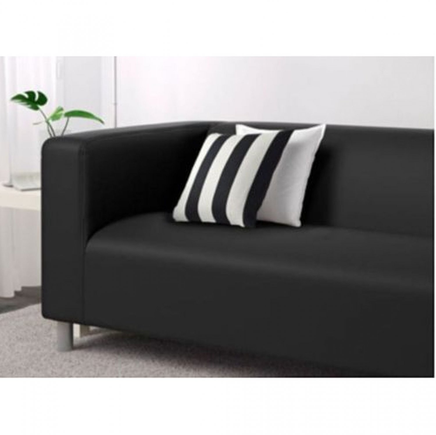 IKEA Klippan Sofa SLIPCOVER Loveseat Cover GRANAN BLACK