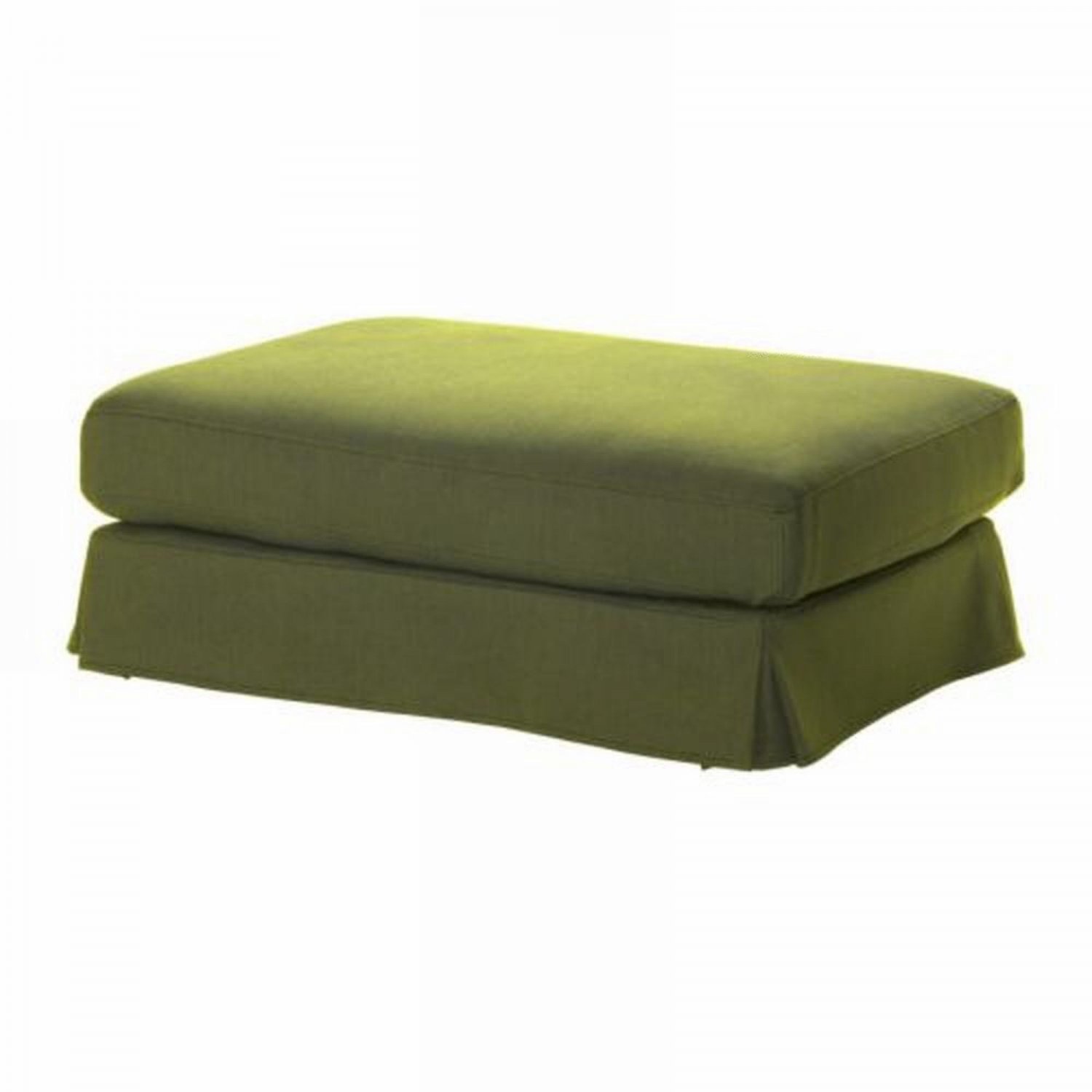 IKEA Hovas Sofa and Footstool SLIPCOVER Cover KALLVIK GREEN Källvik