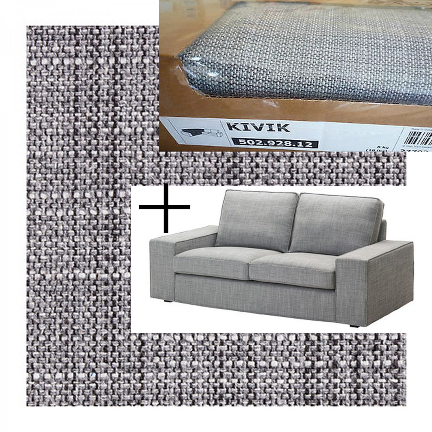 IKEA Kivik 2+2 Corner Sofa SLIPCOVERS 4 Seat sectional COVERS Isunda