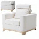 IKEA Salen ARMCHAIR and Footstool SLIPCOVERS Saganas White Ottoman Chair Covers SÄLEN