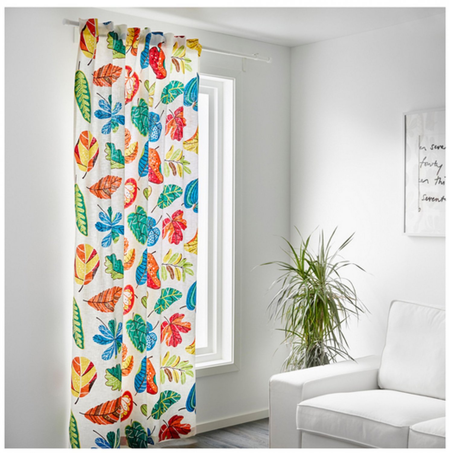 IKEA JONILL Fabric Material Scandinavian MidCentury 1 Yd Linen Blend