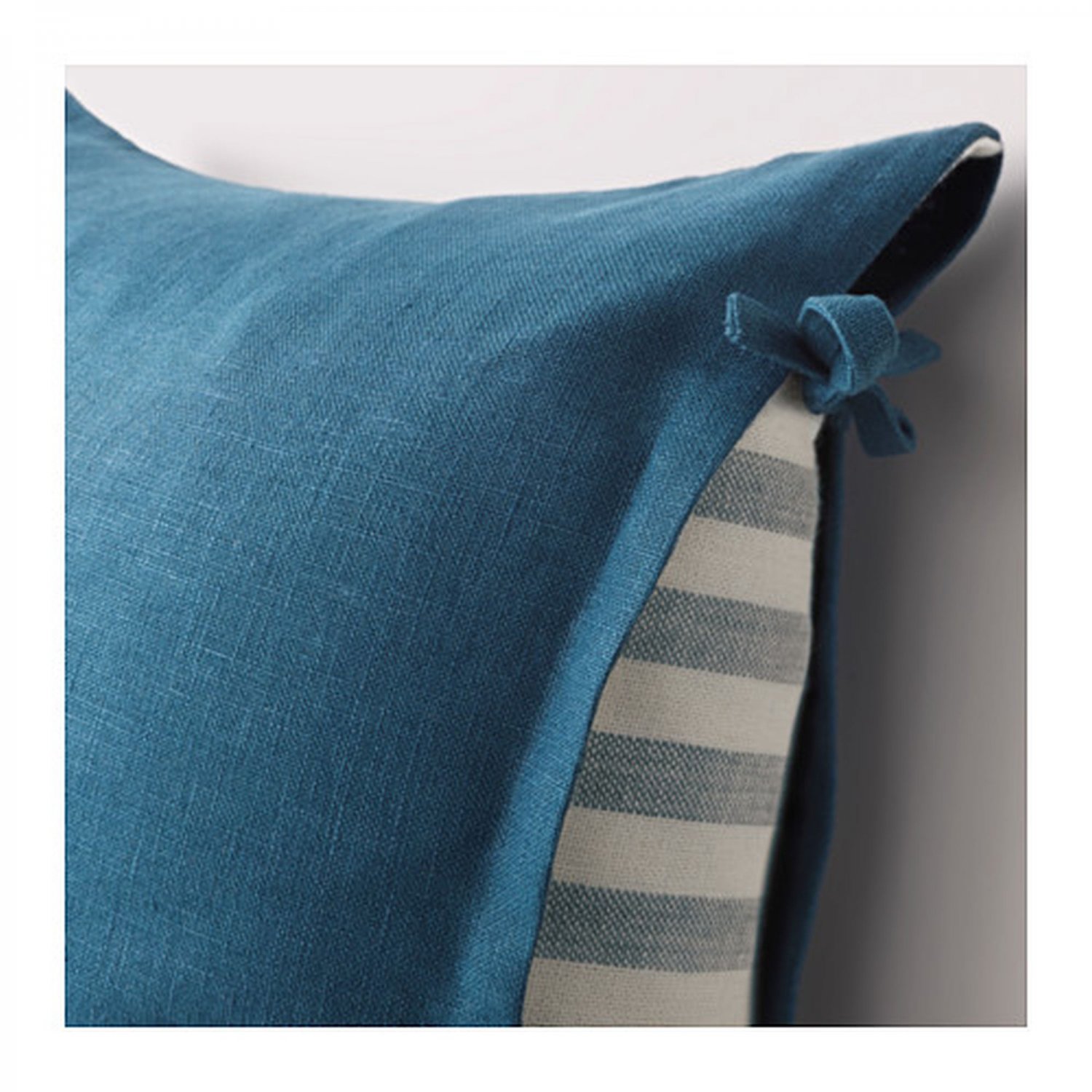 IKEA Ursula CUSHION COVER Pillow Sham RAMIE Dark Green Blue 26" x 26