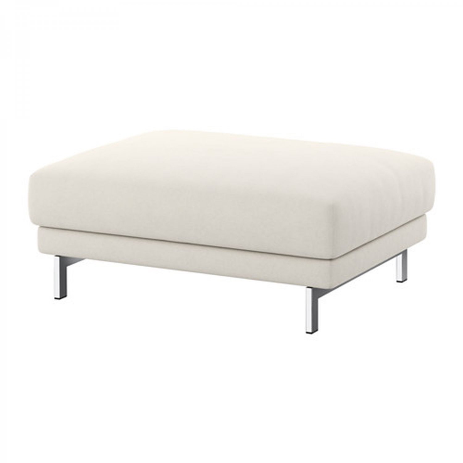 IKEA Nockeby Footstool SLIPCOVER Ottoman COVER Tallmyra Light Beige Off