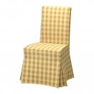 IKEA Henriksdal SKAFTARP YELLOW Chair SLIPCOVER Cover Skirted Checked LongBuffalo Check Long