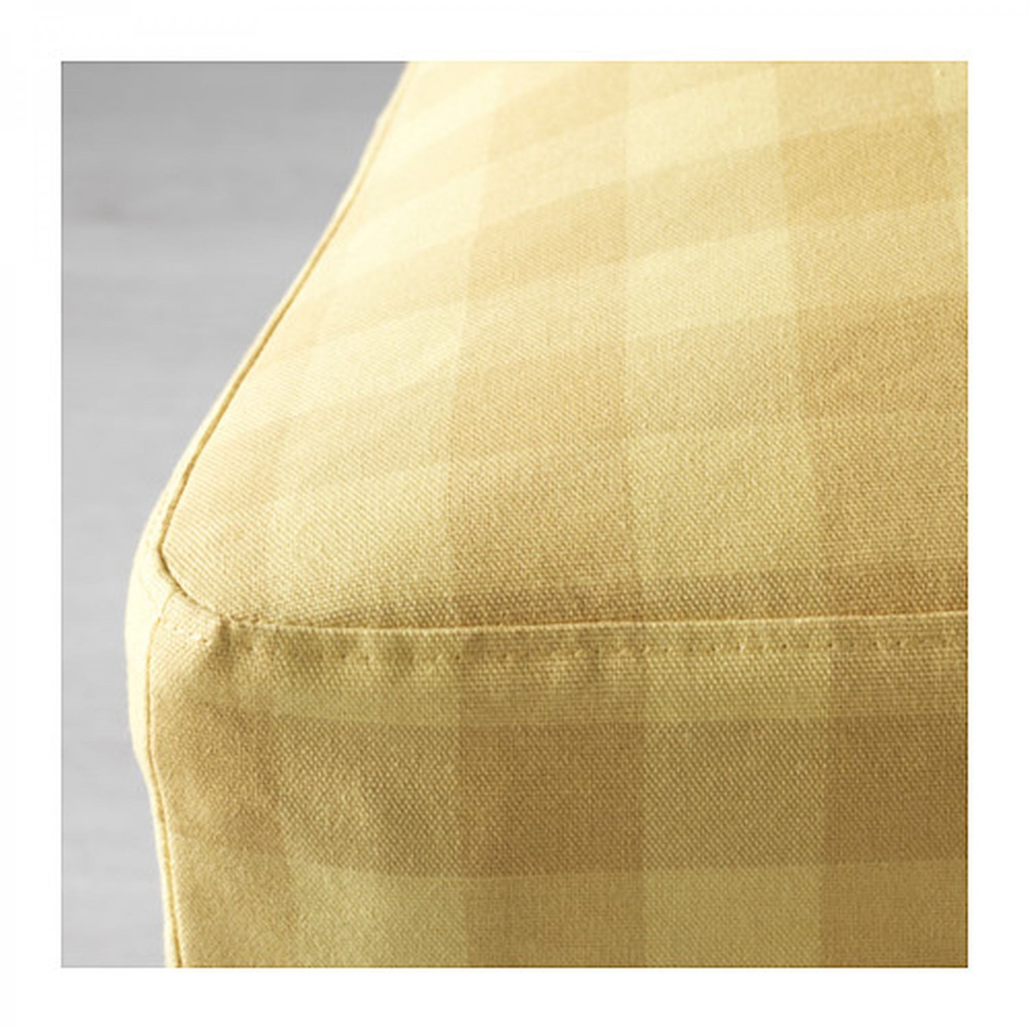IKEA Henriksdal SKAFTARP YELLOW Chair SLIPCOVER Cover Skirted Checked