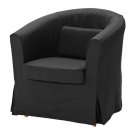 IKEA Ektorp Tullsta Armchair SLIPCOVER Chair Cover IDEMO BLACK Bezug