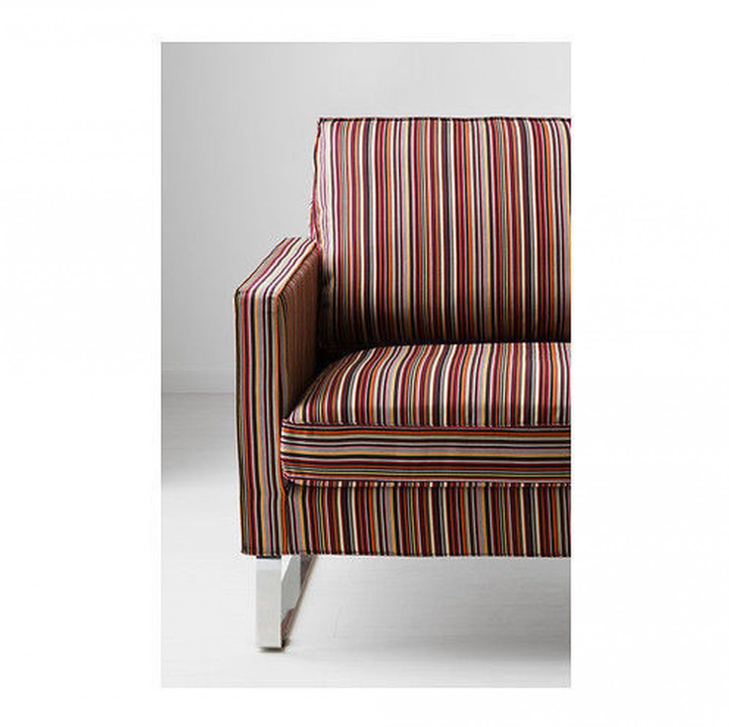 IKEA Mellby Armchair SLIPCOVER Chair Cover KULLADAL Multicolor Stripes New