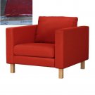 IKEA Karlstad Armchair SLIPCOVER Chair Cover KORNDAL RED Last One