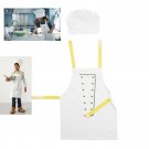 IKEA Toppklocka Child's Chef's HAT Bib APRON Set White Toddler Unisex