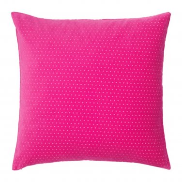 IKEA SOMMAR 2018 Cushion COVER Pillow Sham  20" x 20" PINK Velvet Polka Dot Millenial
