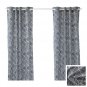 IKEA Nunnerort CURTAINS Drapes 2 Panels Navy Blue White Grommet Eyelet Header 98" NUNNERÖRT