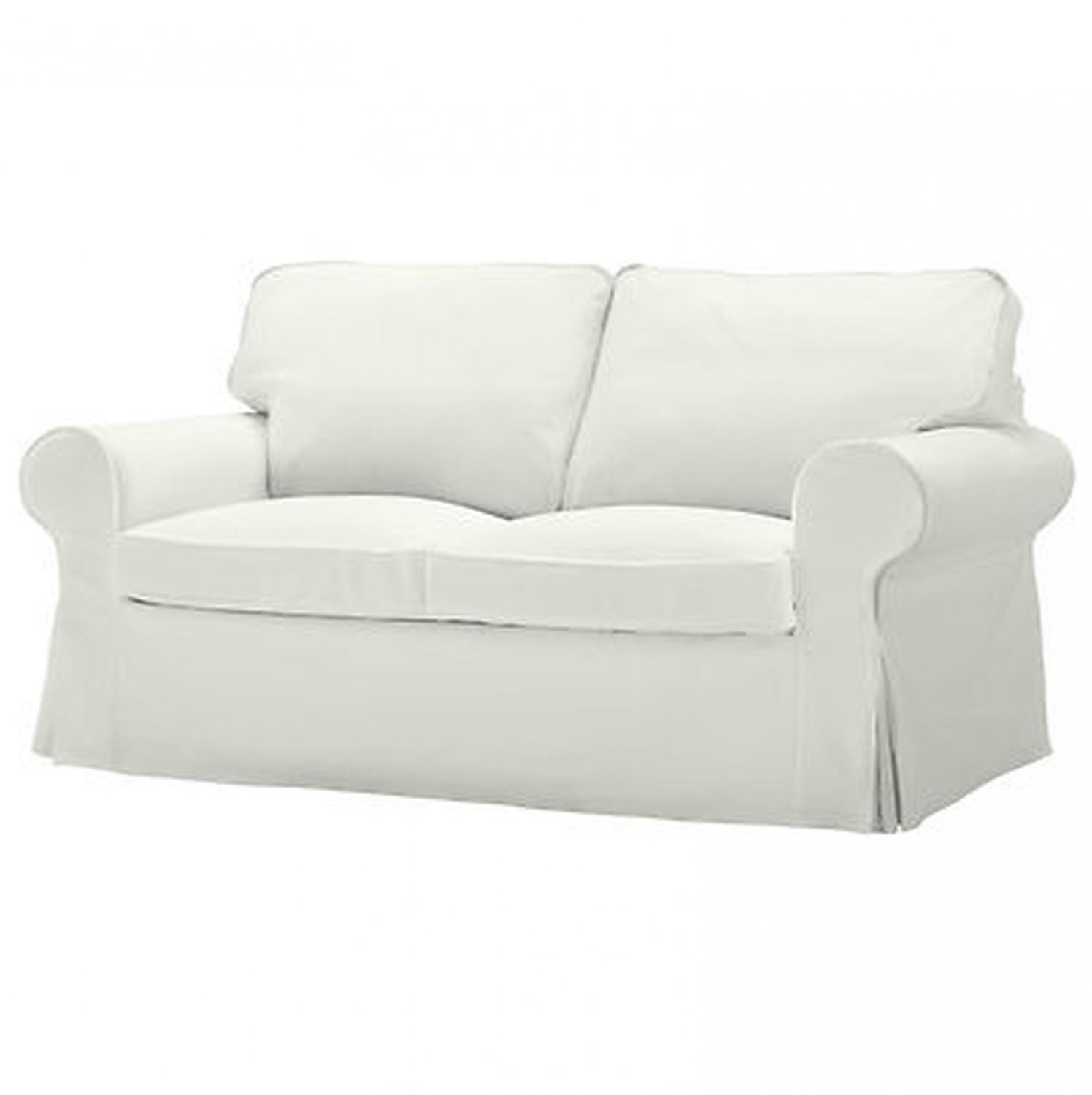 Ikea Ektorp 2 Seat Sofa Slipcover Loveseat Cover Blekinge White Cotton