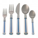 IKEA Skymta Blue Clear Kitchen Flatware Cutlery Set RARE HTF