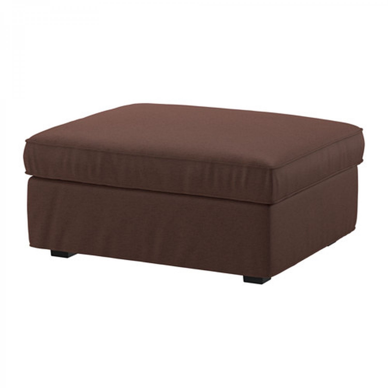 IKEA KIVIK Footstool SLIPCOVER Ottoman Cover BORRED DARK BROWN Bezug Housse