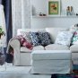 IKEA Emmie Land Cushion Cover Pillow Sham TOILE Blue White