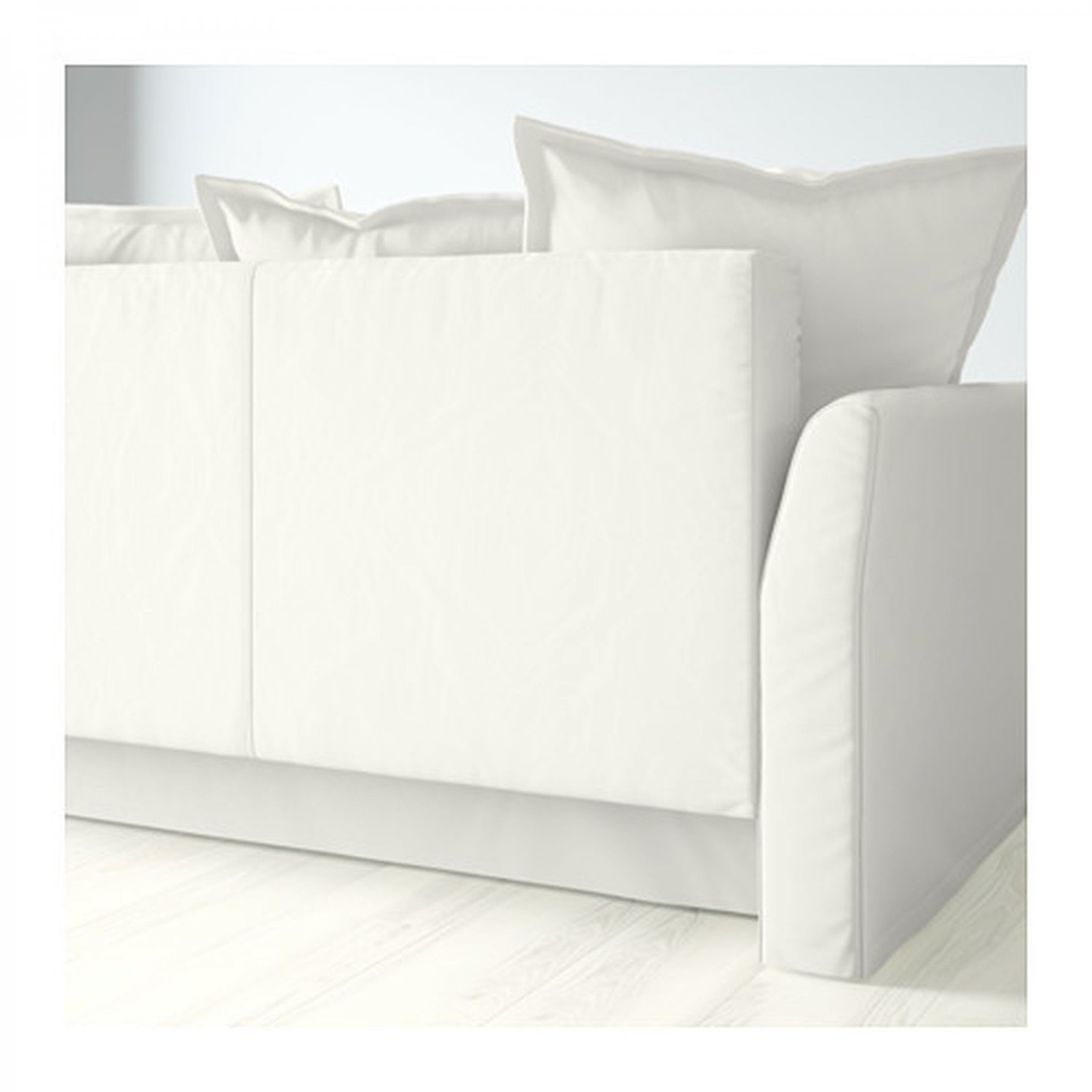 IKEA Holmsund Corner Sofa Bed SLIPCOVER Ransta White 3 seat sectional Cover