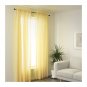 IKEA Vivan CURTAINS Drapes YELLOW  2 Panels 98"