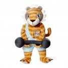 IKEA KLAPPAR CIRKUS Lion Tiger Cat Weighlifter Barbells SOFT Plush Toy BABY Safe Circus Tattoo