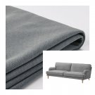 IKEA Stocksund 3 Seat 78" Sofa SLIPCOVER Cover LJUNGEN GRAY Velvet Grey