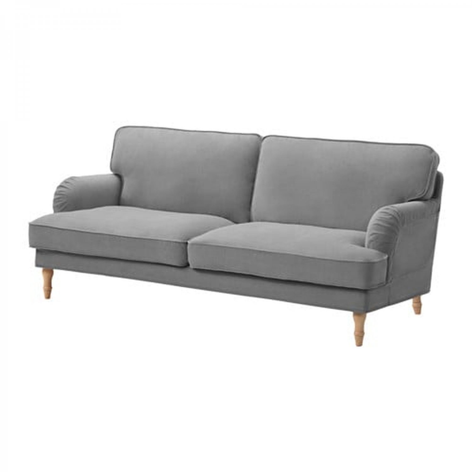 IKEA Stocksund 3 Seat 78" Sofa SLIPCOVER Cover LJUNGEN GRAY Velvet Grey