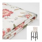 IKEA Henriksdal VIDESLUND Bar Stool SLIPCOVER Barstool COVER Floral Pink 19" 48cm