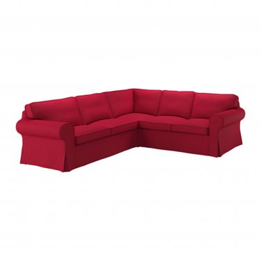IKEA Ektorp 2+2 Corner Sofa COVER Slipcover NORDVALLA RED 4 Seat Sectional Cover