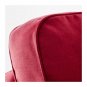 IKEA Ektorp 2+2 Corner Sofa COVER Slipcover NORDVALLA RED 4 Seat Sectional Cover