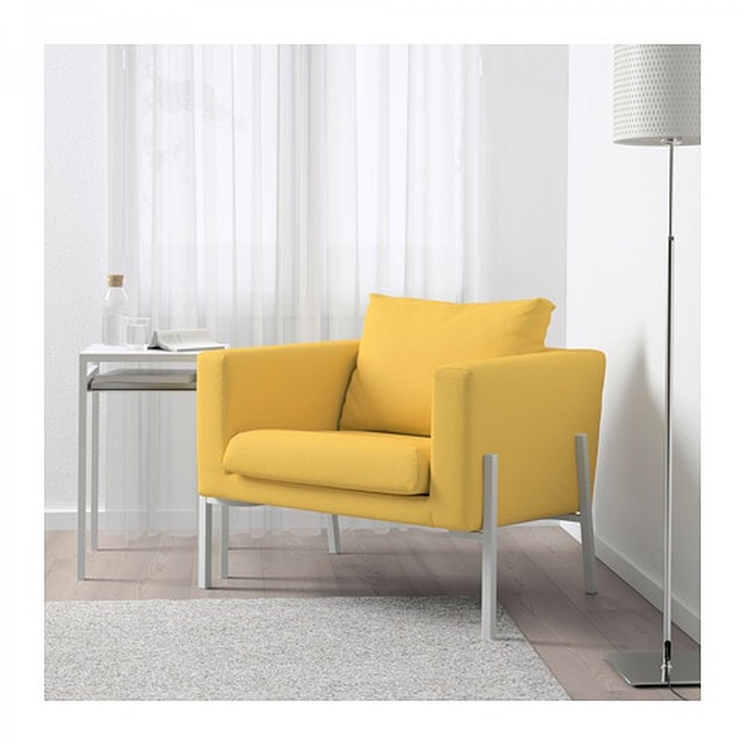 IKEA Koarp Armchair SLIPCOVER Chair Cover ORRSTA GoldenYellow YELLOW New