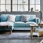IKEA Norsborg 3 Seat Sofa SLIPCOVER Cover EDUM LIGHT BLUE includes armrest covers