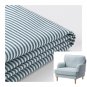 IKEA Stocksund Chair SLIPCOVER Armchair Cover REMVALLEN Blue White Stripes