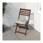 IKEA Stegon Patio Chair Pads Beige Gray Green Swirl SCANDINAVIAN Set of 4 STEGÖN