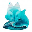 IKEA ART EVENT 2018 Art Glass BLUE FOX Look into my Eyes Artwork LIMITED EDITION Crystal